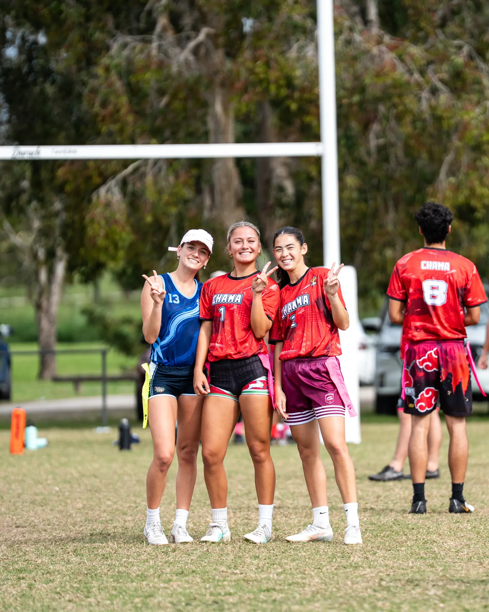 Three friends enjoying a Challenger event together